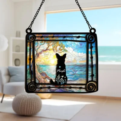 Personalized Dog Lover Suncatcher PAW2405 - 4 inches